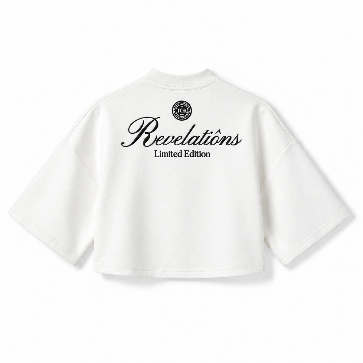 Revelatiôns boxy crop top - Ivory