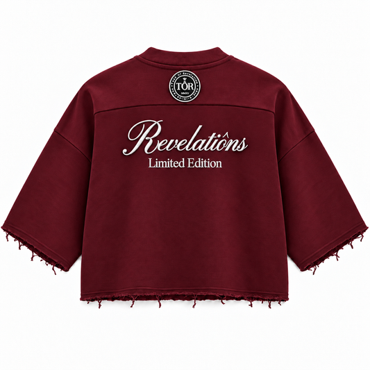 REVELATIONS DISTRESSED TEE - Maroon
