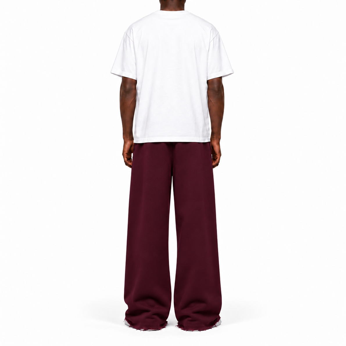 Revelatiôns wide leg sweatpants - Burgundy