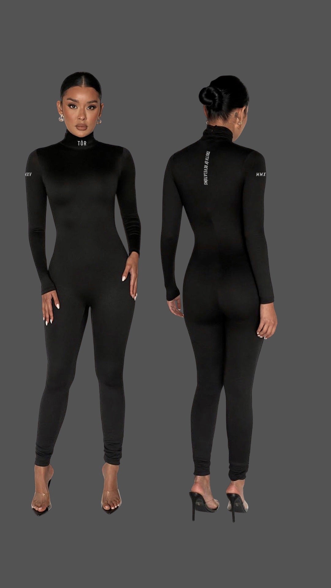 Sporty Jumpsuit - Black (reflective)