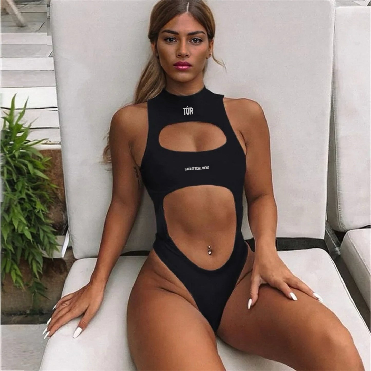 One piece swimsuit - Black
