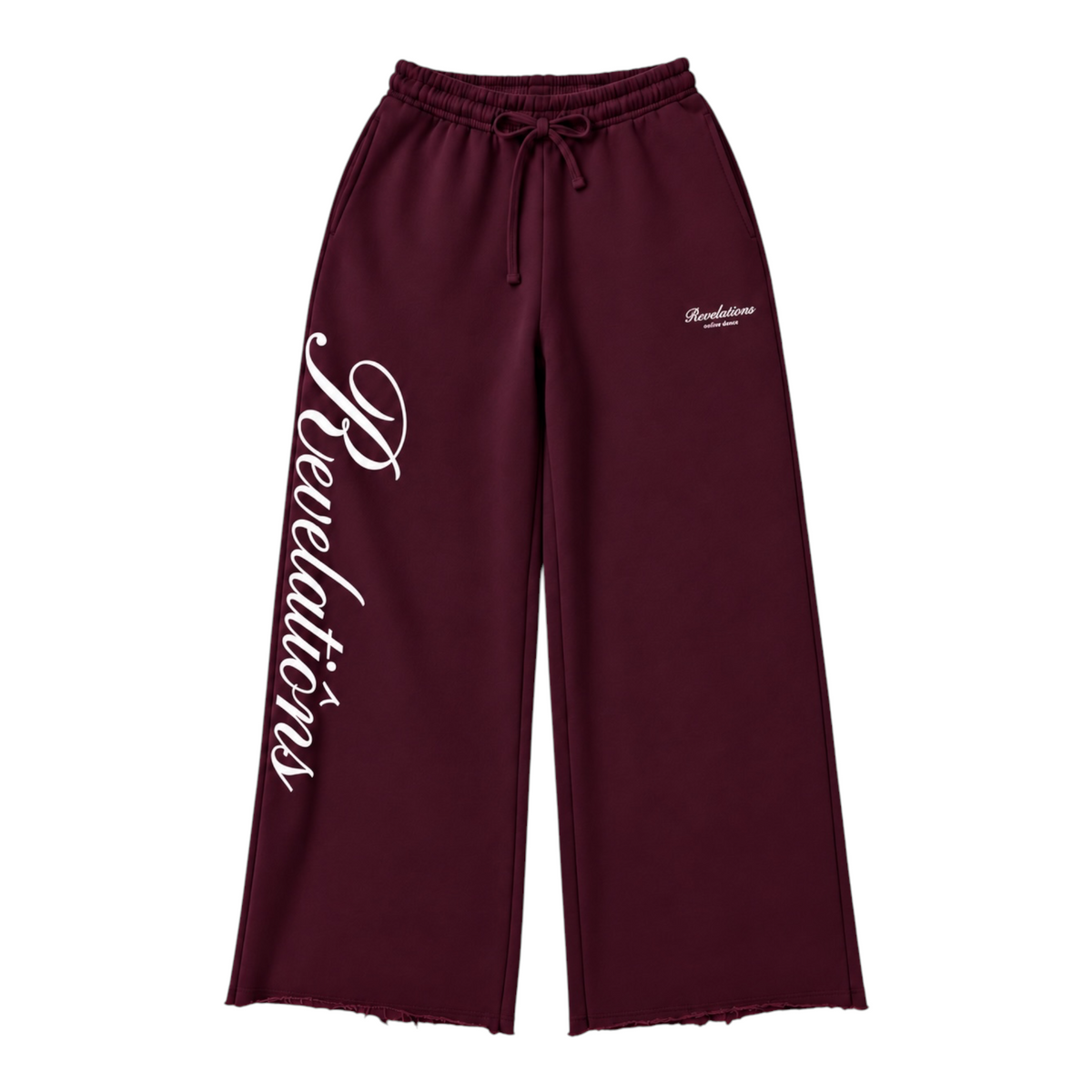 Revelatiôns wide leg sweatpants - Burgundy