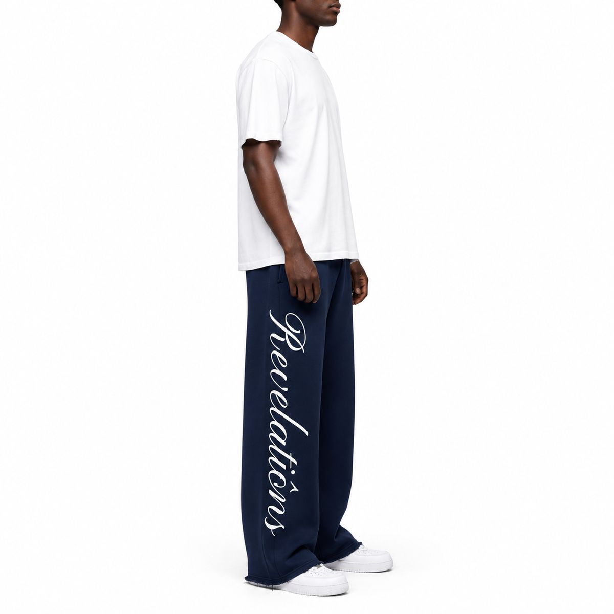 Revelatiôns wide leg sweatpants - Navy