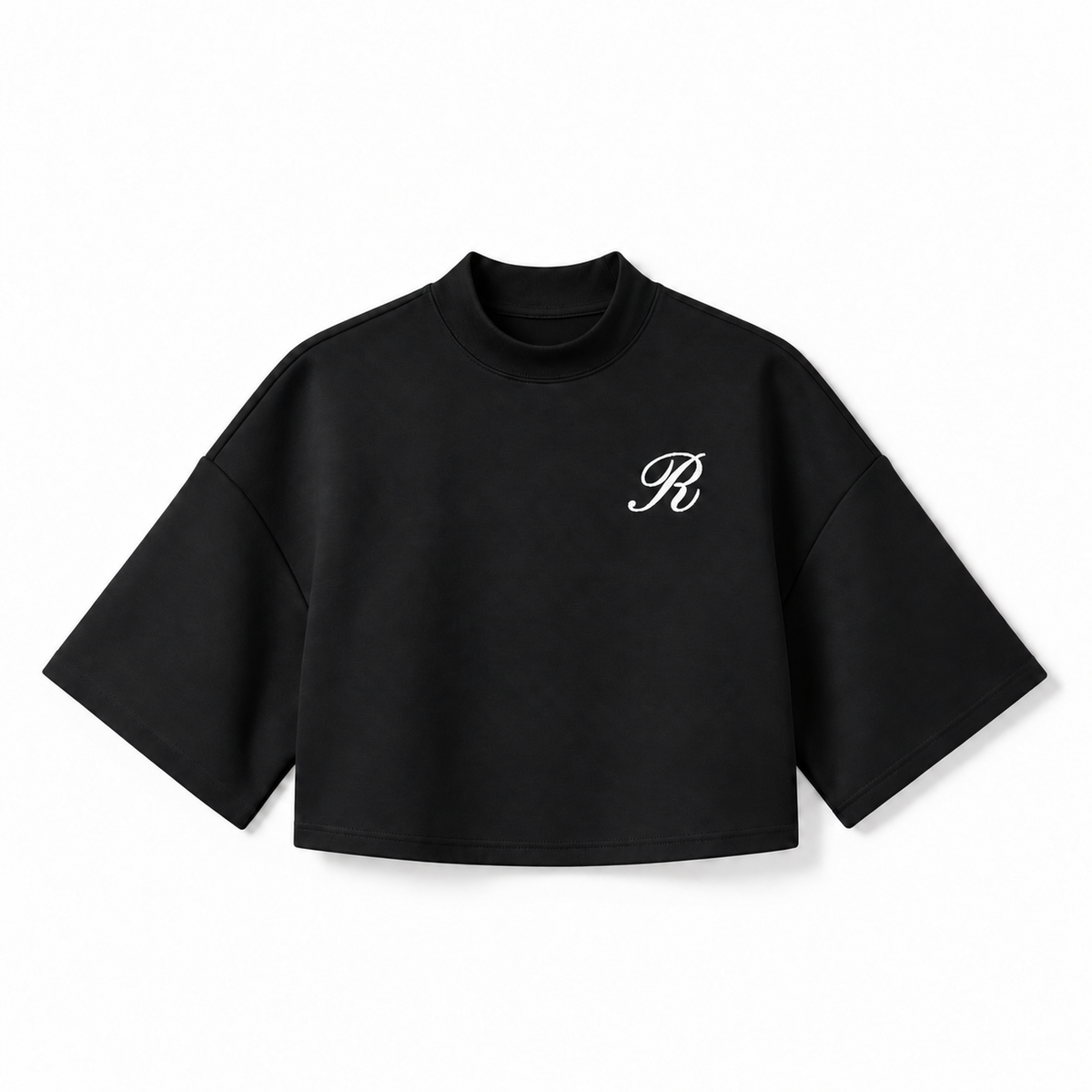 Revelatiôns boxy crop top - Black