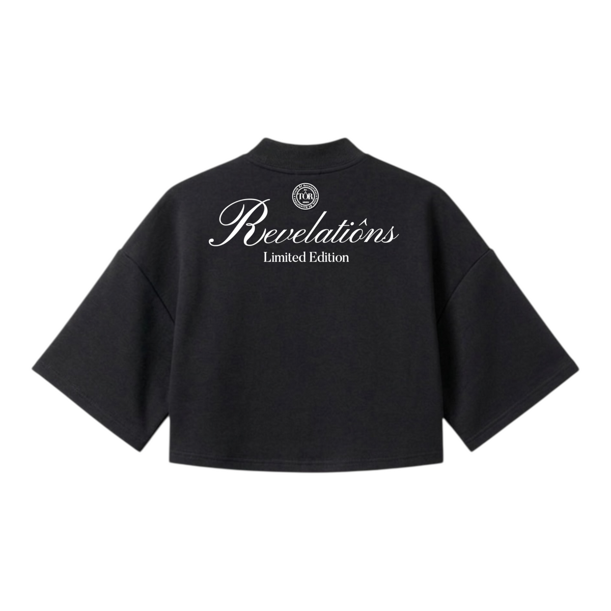 Revelatiôns boxy crop top - Black